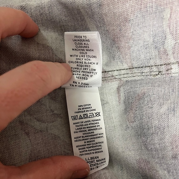 L.L. Bean Women's Signature Cropped Utility Hoodie Size XS Camo NWT - Picture 10 of 10